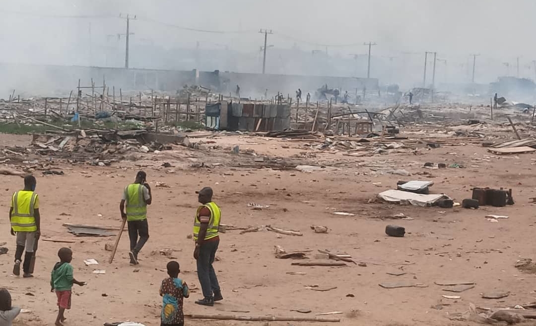 Dozens of families rendered homeless following demolition of Marwa Waterfront shanty in Lagos