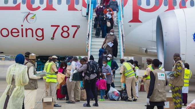 FG plans repartration of Nigerian Prisoners from Saudi Arabia, as Nigerian girls stranded in Lebanon arrive Lagos