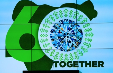President Buhari unveils Nigeria’s Diamond Jubilee Logo