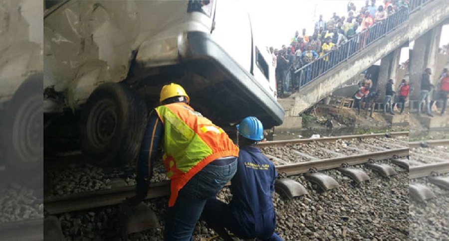 One Dead, as Train collide with 2 vehicles