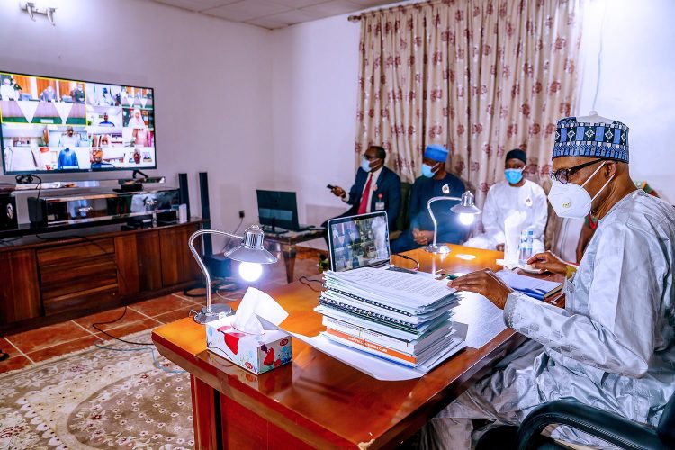 Pres. Buhari joins FEC Meeting from Daura; orders reopening of land borders