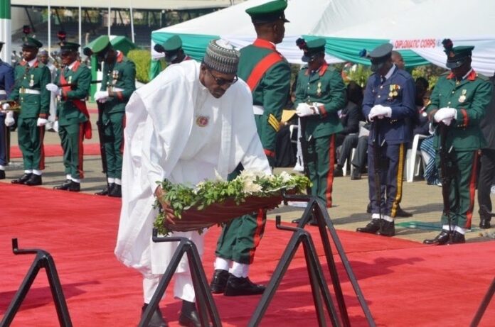 President Buhari list achievements by Military to mark Armed Forces Remembrance Day