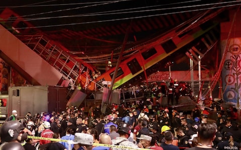 Collapsed rail bridge kills 23 people in Mexico