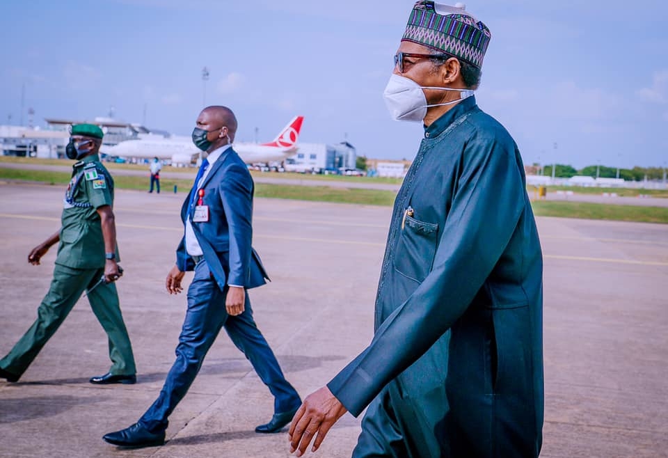 President Buhari leaves Abuja for medical check-up in London