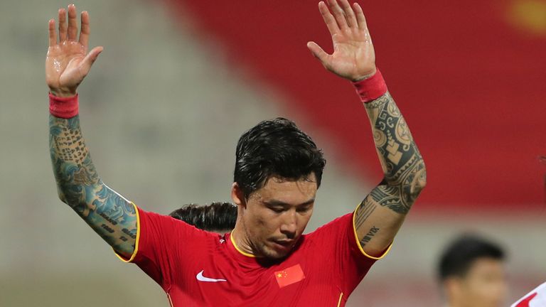 China bans players with tattoo from national teams