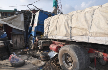 Violence erupts, as truck crushes 8 students at Ojodu, Lagos
