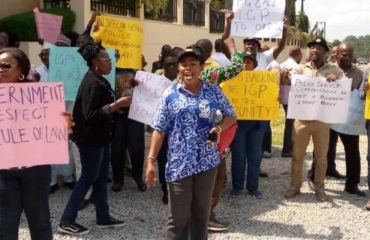 Police Service Commission staff protest alleged hijack of recruitment exercise
