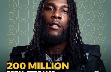 Burna Boy becomes first African artiste to hit 200 million streams on Boomplay