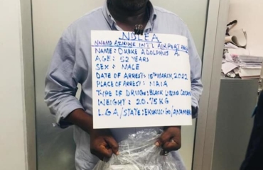 NDLEA arrests father of 4 with black liquid cocaine at Abuja airport