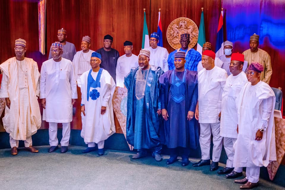 President Buhari meets APC governors, ahead of convention on Saturday