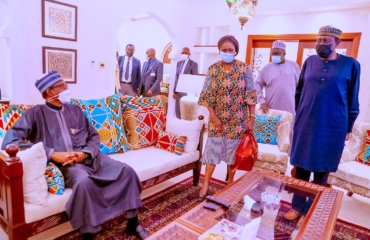 President Buhari arrives in Kenya for a UN event