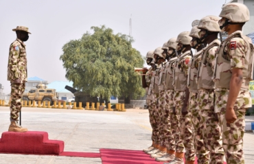 Nigerian Army don send 173 Soldiers go Guinea Bissau for peacekeeping operation