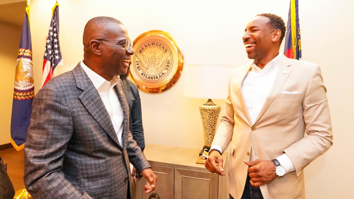 Lagos State Governor, Babajide Sanwo-Olu don meet Atlanta Mayor for USA