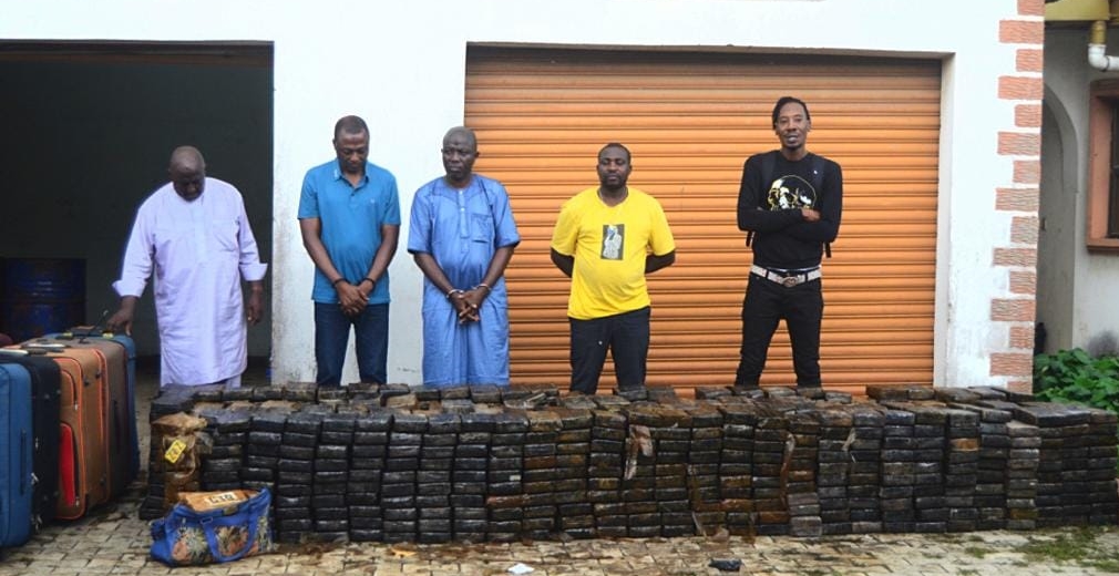 NDLEA don seize cocaine wey nearly reach 2000 kilogram for one Lagos warehouse