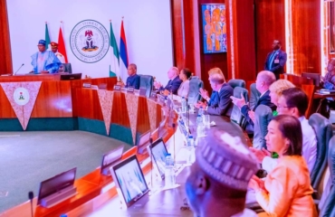 Oga Presido Buhari don warn foreign countries make dem no put hand for 2023 general elections