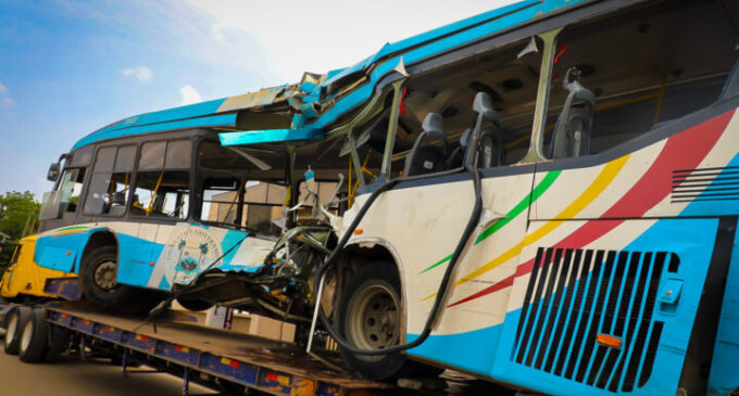 Lagos State don file manslaughter charges against the driver wey drive BRT bus enter train