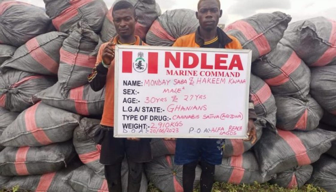 NDLEA arrest Ghanaians for drug offences inside Nigeria