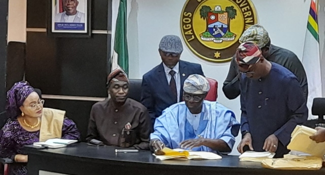 Sanwo-Olu Don Sign Budget Estimate Of 3.366 Trillion.